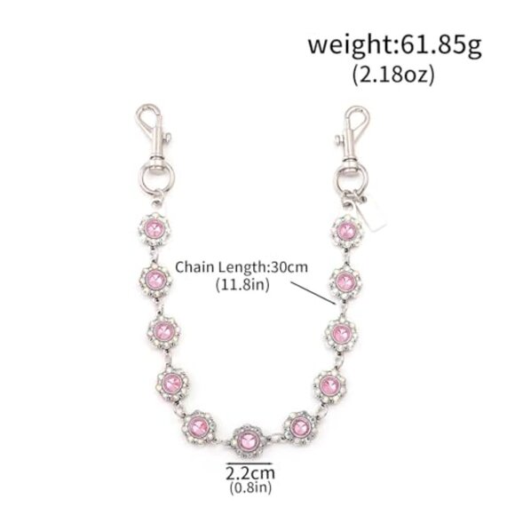 Vintage Bronze Bag Purse Charm Extender Chain Retro Accessory Designer Gifts - Picture 3 of 8